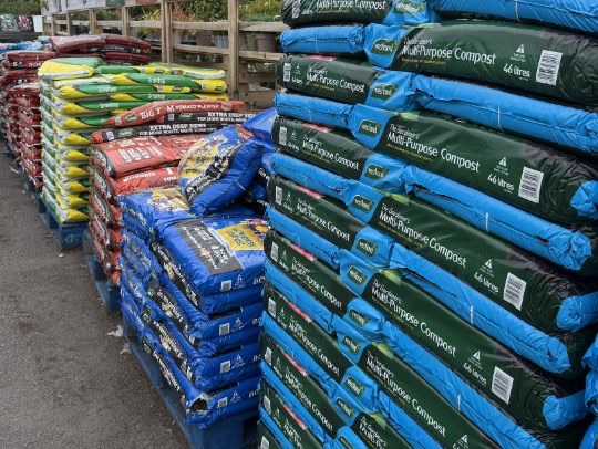 Compost and soil